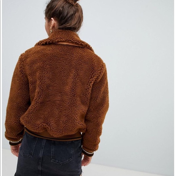 bershka teddy jacket - Picture 1 of 2